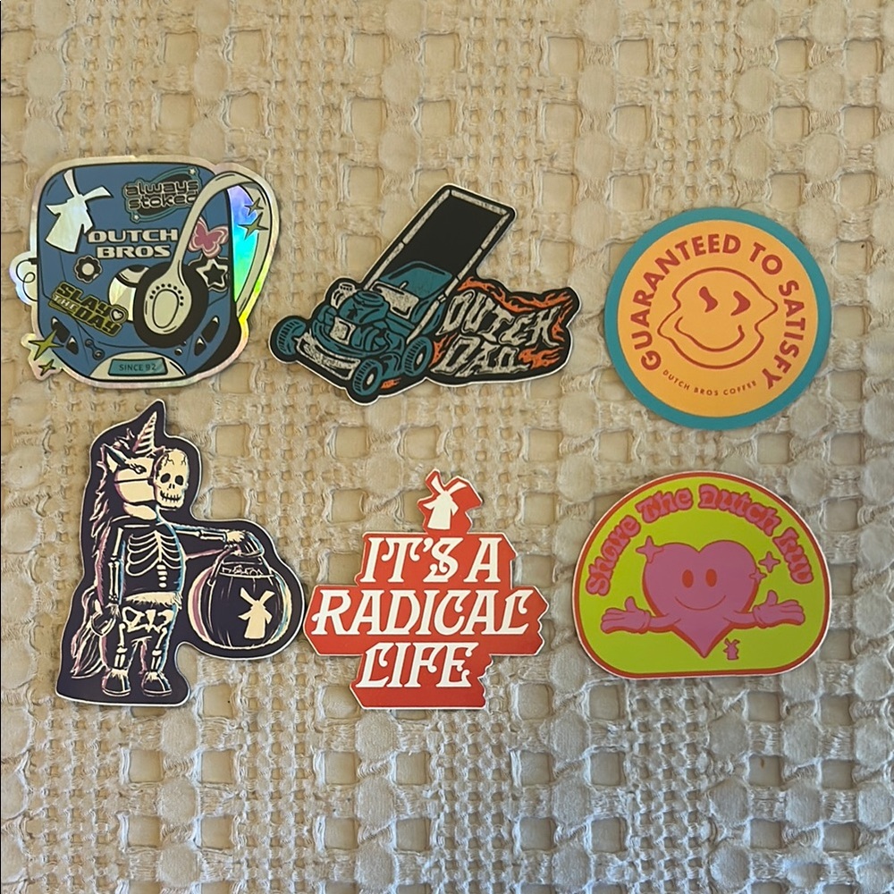 Dutch Bros stickers & Disney ears (Reserved)
